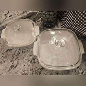Cornflower Casserole Dishes with Lids (3qt&4qt)